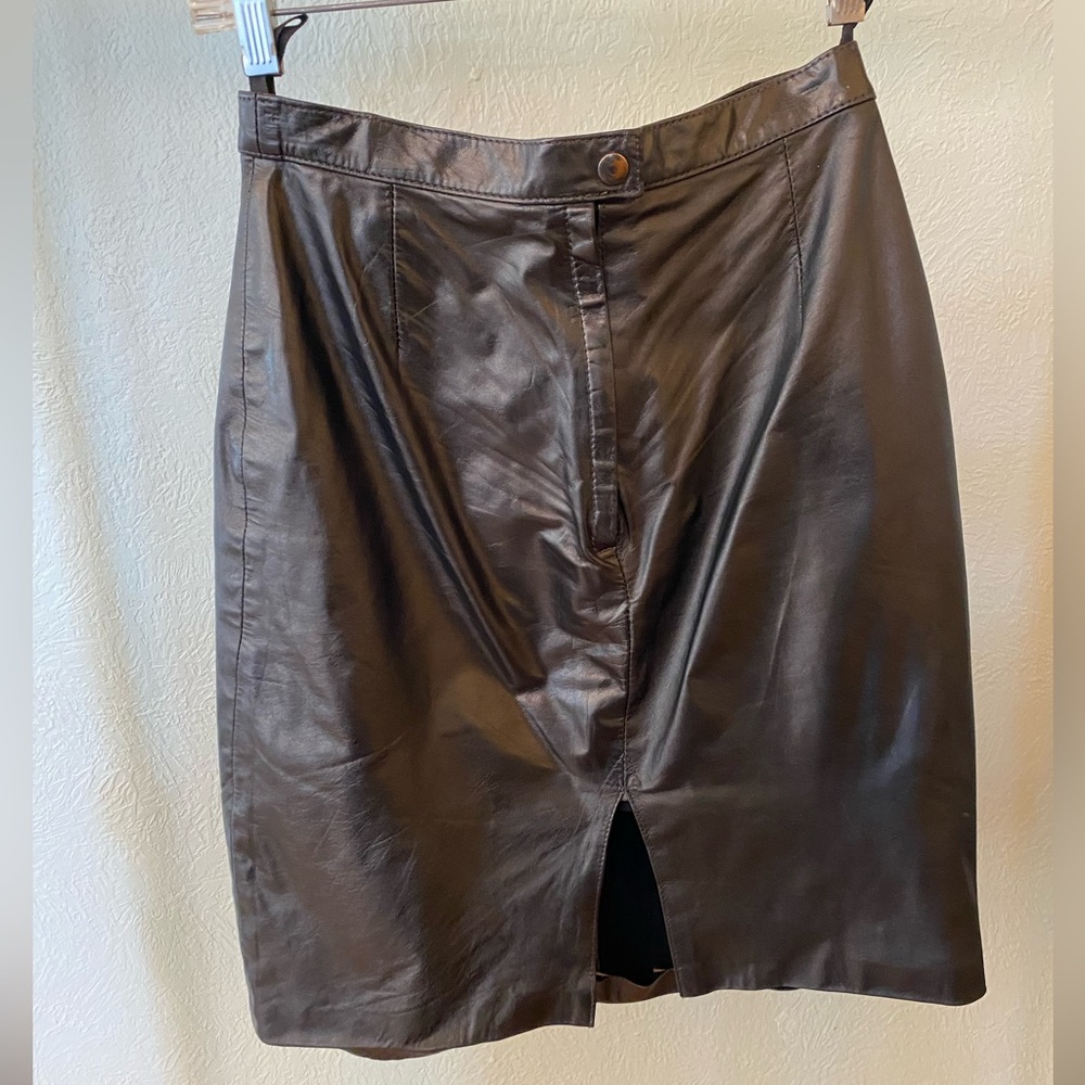 Vintage leather skirt